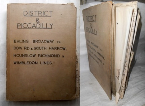 LONDON UNDERGROUND DISTRICT & PICCADILLY LINE VINTAGE ENGINEERS DRAWINGS sale