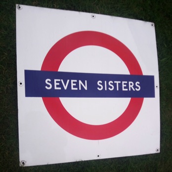 Seven Sisters london Underground Roundel 
