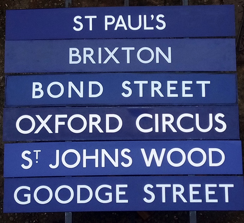 Ebanel London Underground signs