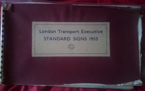 LONDON TRANSPORT EXECUTIVE STANDARD SIGNS DIRECTIVE 1955 sale