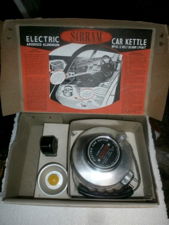 1950s Portable 12v Car Camping Kettle sal